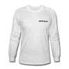 Long Sleeve T-Shirt- Mountain Skier Black - light heather gray